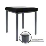 Abbildung zeigt Hocker Robusta mit Polster, L x B 40 x 40 cm, Gestellfarbe anthrazit