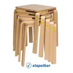 Erzi Hocker 45 aus Formholz, 36x36 cm, Sitzhhe 45 cm