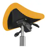 Abbildung zeigt Sattelhocker mit Polster, Exklusiv mit Gleitern