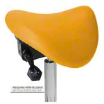 Abbildung zeigt Sattelhocker mit Polster, Exklusiv mit Gleitern