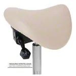 Abbildung zeigt Sattelhocker mit Polster, Exklusiv mit Gleitern