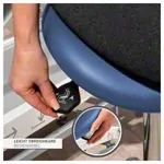 Abbildung zeigt Sattelhocker mit Polster, Exklusiv mit Gleitern