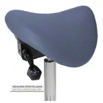 Abbildung zeigt Sattelhocker mit Polster, Exklusiv mit Gleitern