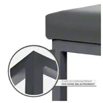 Abbildung zeigt Hocker mit Polster, L x B 40 x 40 cm, Gestellfarbe anthrazit
