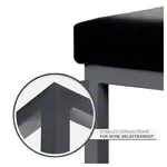 Abbildung zeigt Hocker mit Polster, L x B 40 x 40 cm, Gestellfarbe anthrazit