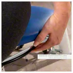 Therapiehocker mit Polster, Standard mit Rollen