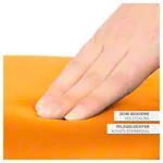 Abbildung zeigt Therapiehocker mit Polster, Standard mit Rollen