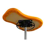 Abbildung zeigt Therapiehocker mit Polster, Standard mit Rollen