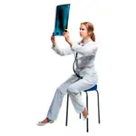 Gymnastikhocker Standard mit Komfort-Polster,  38 cm, Gestellfarbe anthrazit