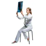 Mehrzweckhocker Standard mit PU-Sitzflche,  35 cm, Gestellfarbe anthrazit
