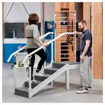bungstreppe mit verstellbarem Handlauf, Single Ausfhrung