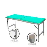 Abbildung zeigt Alu-Kofferliege Robusta ST, LxBxH 170x65x70-82 cm