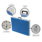 Abbildung zeigt Alu-Kofferliege Robusta ST, LxBxH 170x65x70-82 cm