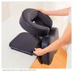 Abbildung zeigt Sport-Tec Mobiler Massage Tischaufsatz Relax + Transporttasche