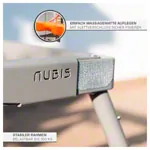 Abbildung zeigt NUBIS Aufblasbare Massageliege Pro 2.0, LxBxH 190 x 75 x 58-80 cm