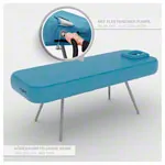 NUBIS Aufblasbare Massageliege Pro 2.0, LxBxH 190 x 75 x 58-80 cm