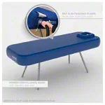 NUBIS Aufblasbare Massageliege Pro 2.0, inkl. Hocker 35 x 60 cm