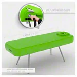 NUBIS Aufblasbare Massageliege Pro XL 2.0, L x B x H 210 x 75 x 58-80 cm