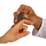 Saehan Finger-Goniometer, Schenkellnge 9 cm, 0-180