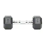 Hex Kompakthantel aus Gummi, 3 kg, Stck