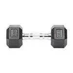 Hex Kompakthantel aus Gummi, 6 kg, Stck