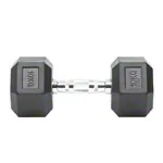 Hex Kompakthantel aus Gummi, 10 kg, Stck