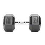Hex Kompakthantel aus Gummi, 17,5 kg, Stck