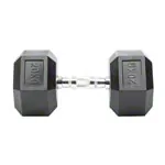 Hex Kompakthantel aus Gummi, 20 kg, Stck