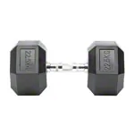 Hex Kompakthantel aus Gummi, 22,5 kg, Stck