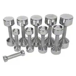 Kurzhantel-Stnder-Set mit 10 Paar Chrom Hanteln, 1-10 kg, LxBxH 74x62x128 cm
