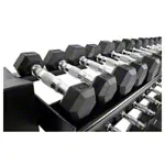Kompakthantel-Stnder-Set XXL mit 16 Paar Hex Hanteln, 1-25 kg, 162x59x82 cm