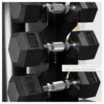 Kurzhantel-Turm-Set mit 10 Paar Hex Hanteln, 1-10 kg, LxBxH 51x51x123 cm