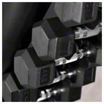 Kurzhantel-Turm-Set mit 10 Paar Hex Hanteln, 1-10 kg, LxBxH 51x51x123 cm