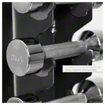 Kurzhantel-Turm-Set mit 10 Paar Chrom Hanteln, 1-10kg, LxBxH 51x51x123 cm