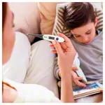 Abbildung zeigt BEURER Fieberthermometer FT 16 express mit flexibler Messpitze