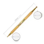 Akupressurstift vergoldet, 13 cm,  2,5 / 4,5 mm