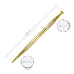 Akupressurstift aus Messing, 13 cm,  3 / 6 mm