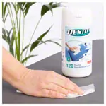 DESTIX Desinfektionstcher in Spenderbox, 13x20 cm, 120 Stck
