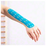 CureTape Punch, 5 m x 5 cm, wasserfest, blau