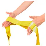 Abbildung zeigt Thera-Band CLX Band, 2 m, leicht, gelb