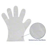 Handschuhe fr Paraffinanwendung, gehmmert, Damengre, 100 Stck