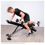 Abbildung zeigt Sport-Tec Hantelbank, Flat, Incline, Decline, Lx B x H 143 x 65 x 44 cm