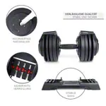Abbildung zeigt Sport-Tec verstellbare Kurzhantel, 3-24 kg