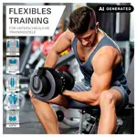 Abbildung zeigt Sport-Tec verstellbare Kurzhantel, 3-24 kg