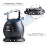 Abbildung zeigt Sport-Tec verstellbare Kettlebell, 2-20 kg