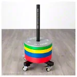 Bumper Plate Aufbewahrungswagen, fahrbar, LxBxH 60,5x60,5x97 cm