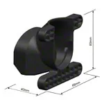 Abbildung zeigt 2M Solutions Hantelverschlsse Easy Click,  3 cm, Paar, schwarz