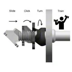 Abbildung zeigt 2M Solutions Hantelverschlsse Easy Click,  3 cm, Paar, schwarz