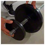 Hantelscheibe mit Gummiberzug, Bohrung  3 cm, 5 kg, Stck