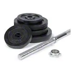 Abbildung zeigt Langhantel-Set, 60 kg, 11-tlg.